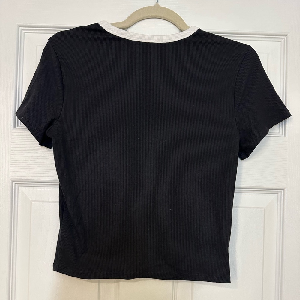 Athleta Ribbed Shortsleeve Top - Picture 2 of 3